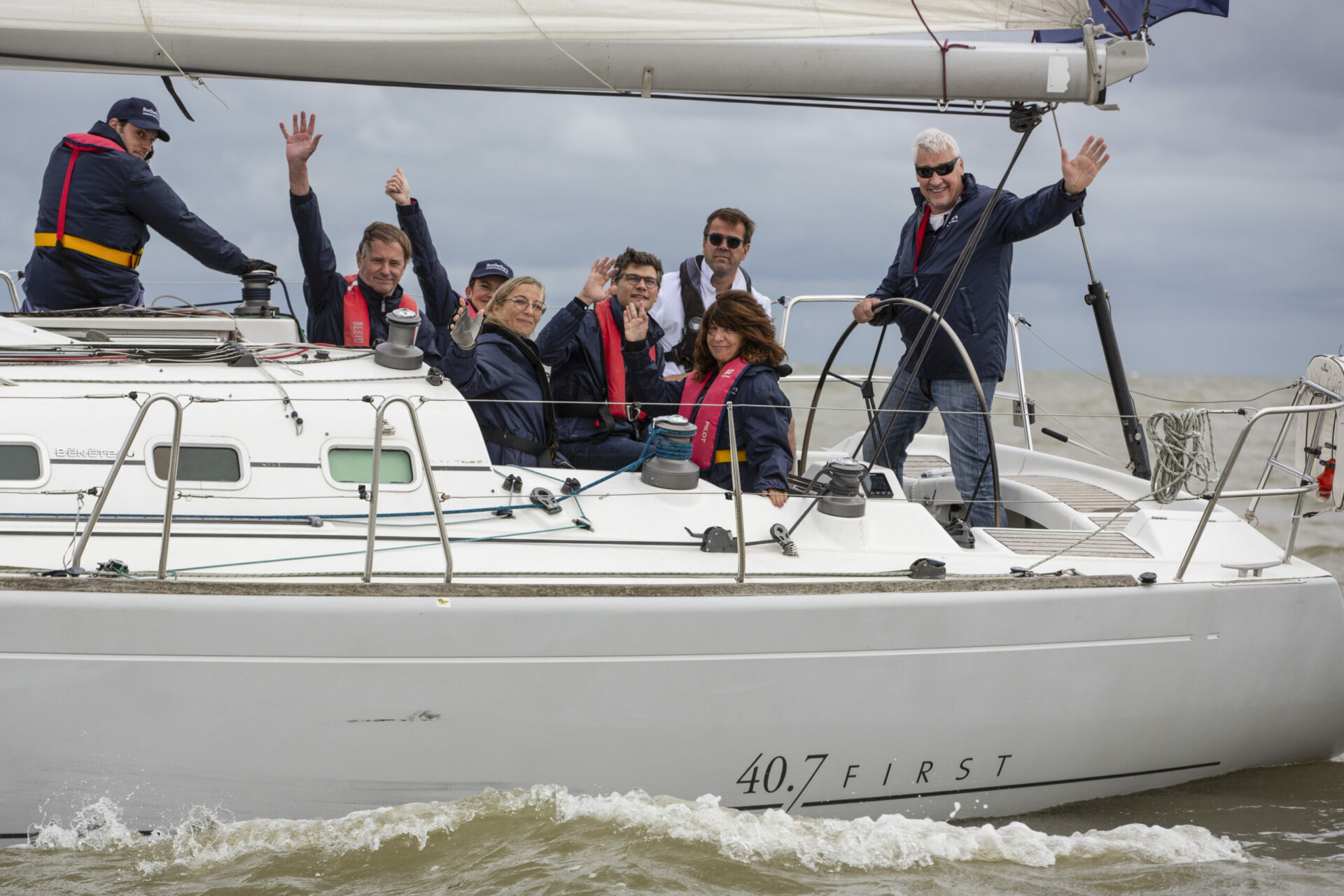 The Belgium Sotheby's International Realty team during the sail race organized by FlexiSailing with some of the best agents on the Belgian real estate market.
