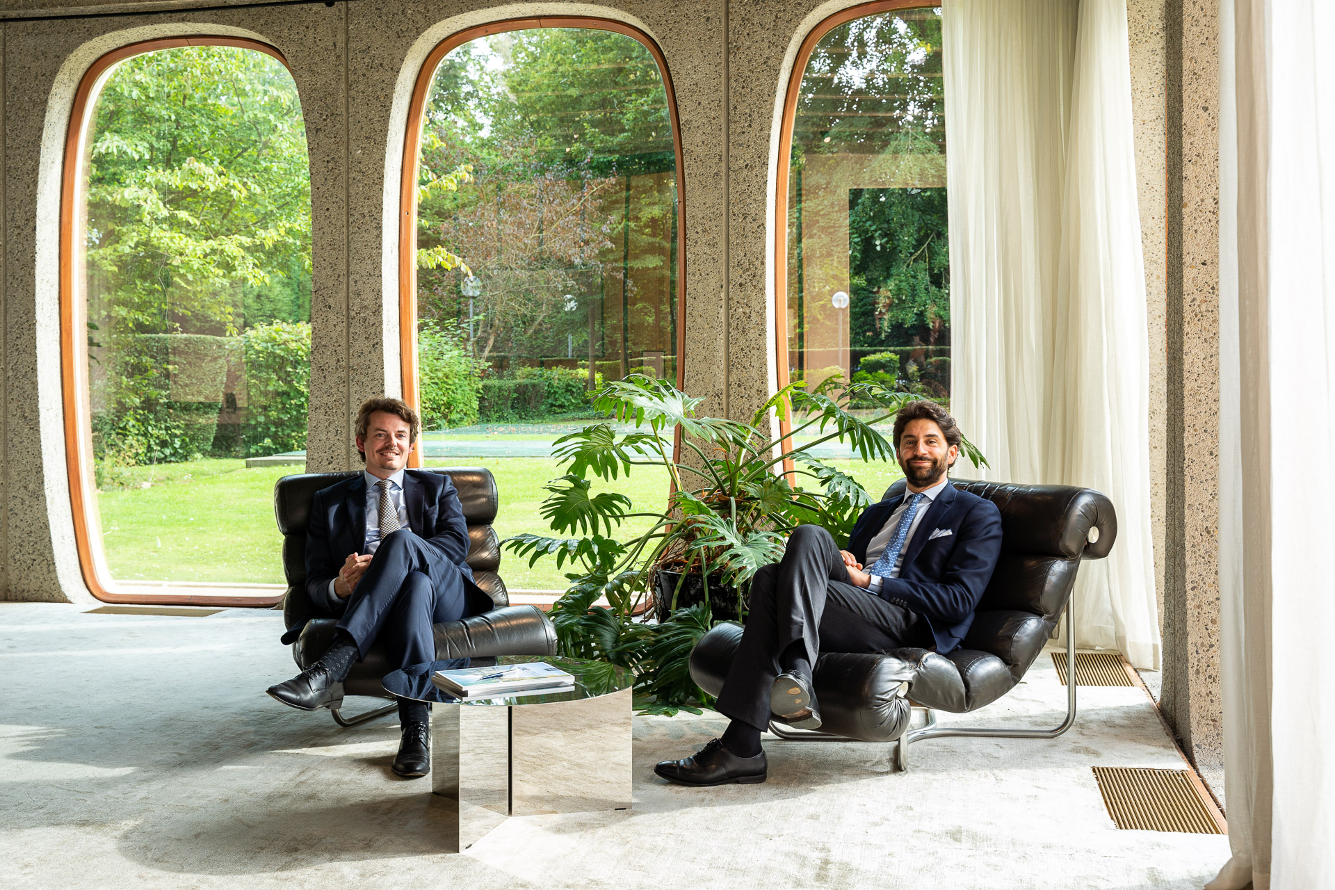 Emmanuel van De Putte, directeur de Sotheby's Auction, et David Chicard, directeur de Belgium Sotheby's International Realty ensemble lors du Global Meeting en Septembre 2021. 