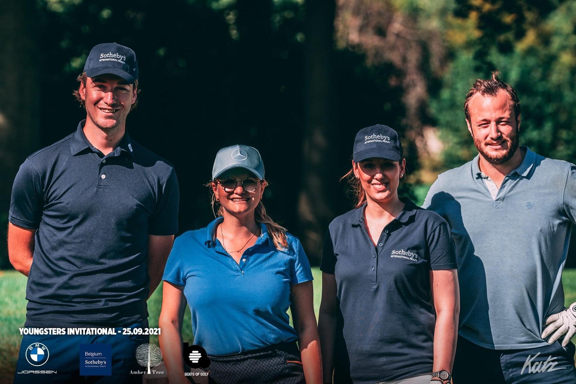 Onze uitstekende team gedurence het Young Adults golftoernooi  georganiseerd door de prestigieuze Rinkven golfclub. 